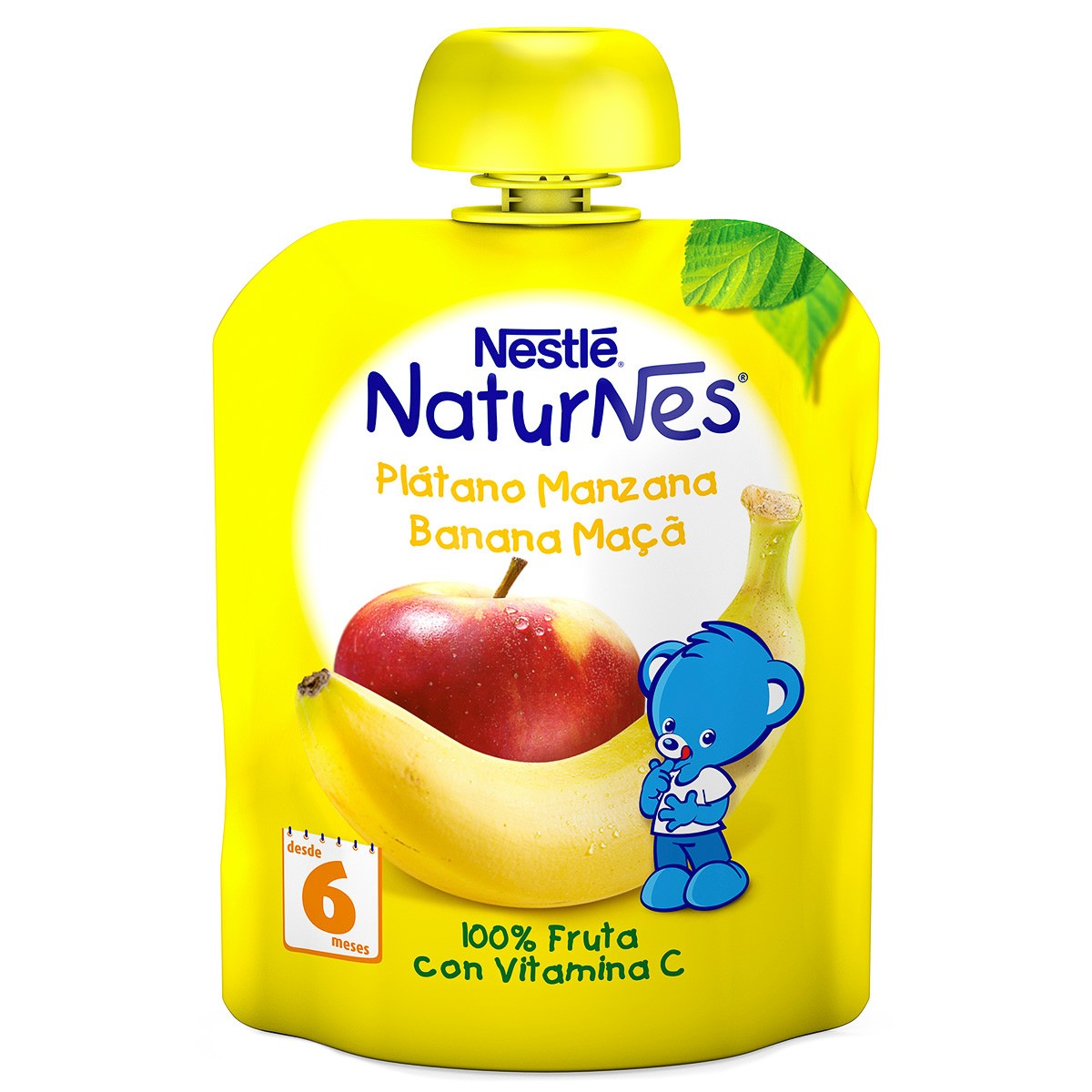 Nestlé Natunes bolsita plátano y manzana 90g